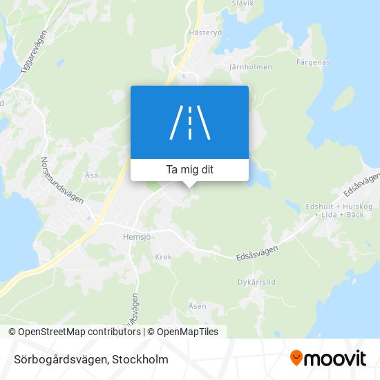 Sörbogårdsvägen karta