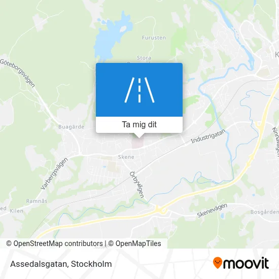 Assedalsgatan karta