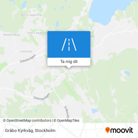 Gråbo Kyrkväg karta