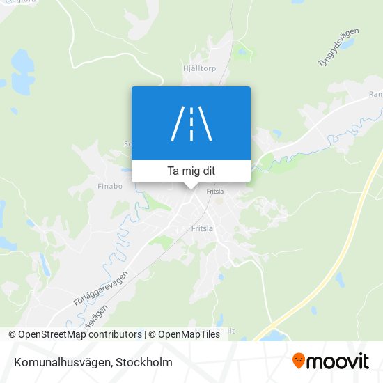 Komunalhusvägen karta