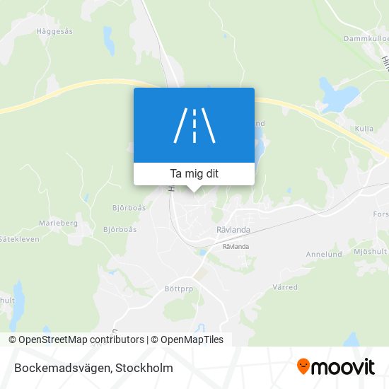 Bockemadsvägen karta