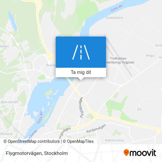 Flygmotorvägen karta