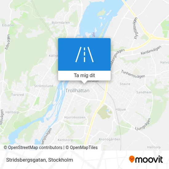 Stridsbergsgatan karta