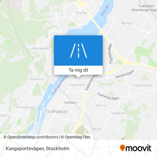 Kungsportsvägen karta