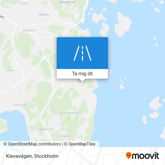 Klevavägen karta