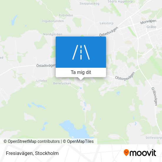 Fresiavägen karta