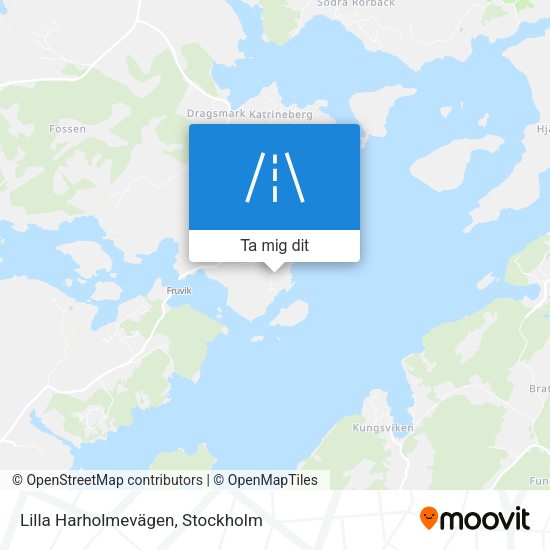 Lilla Harholmevägen karta