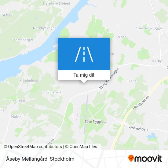 Åseby Mellangård karta