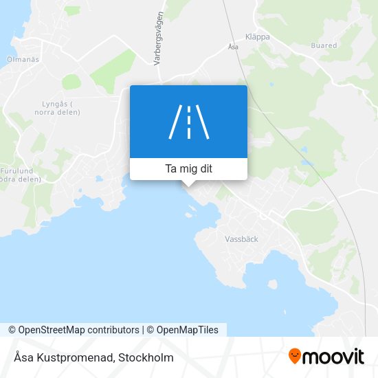 Åsa Kustpromenad karta