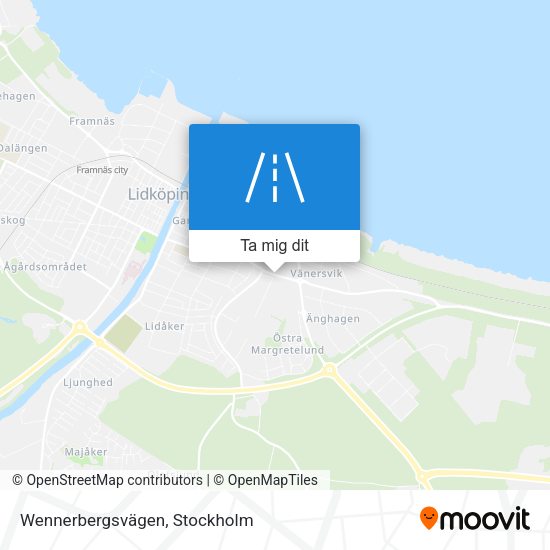 Wennerbergsvägen karta