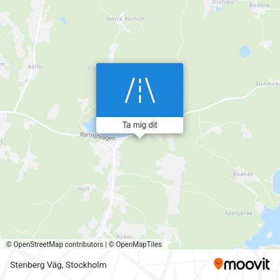 Stenberg Väg karta