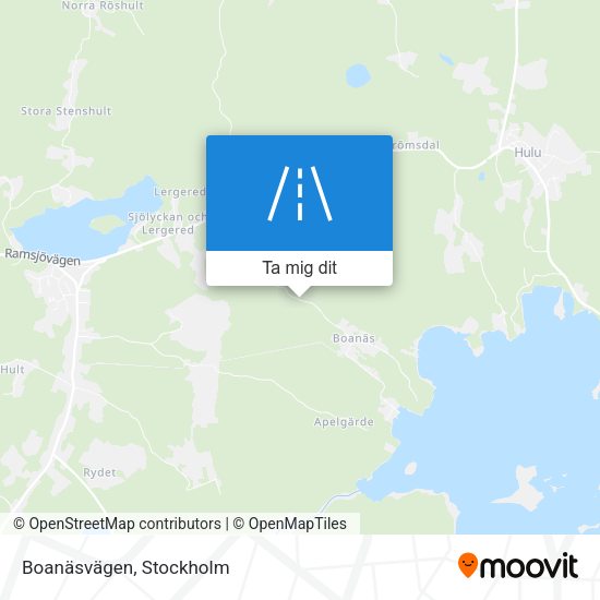 Boanäsvägen karta