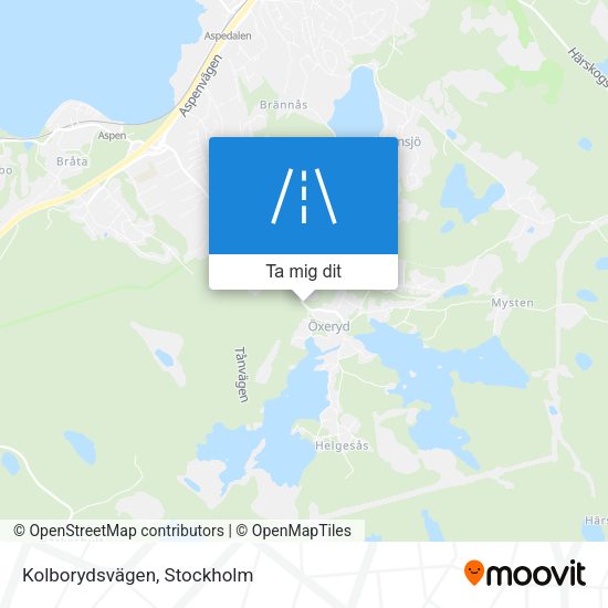 Kolborydsvägen karta