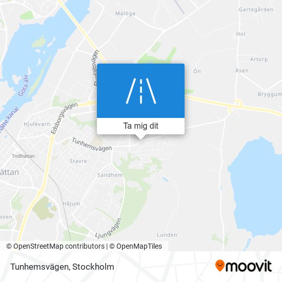 Tunhemsvägen karta