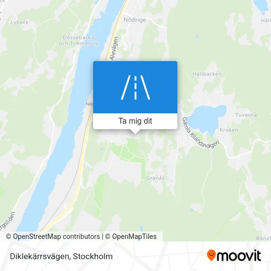 Diklekärrsvägen karta