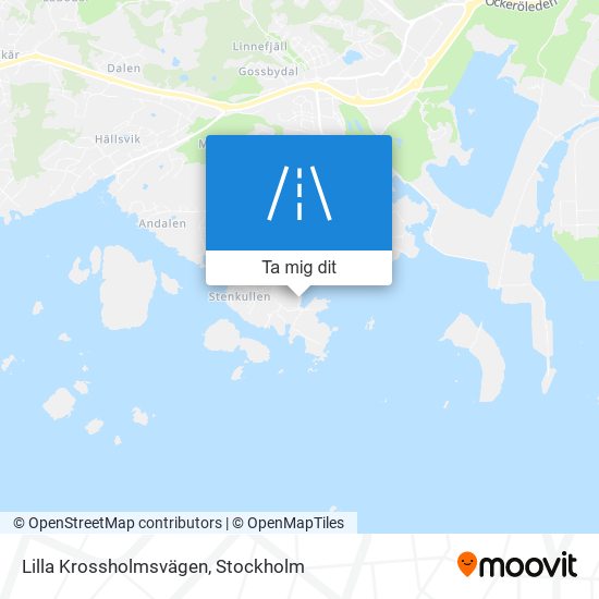 Lilla Krossholmsvägen karta