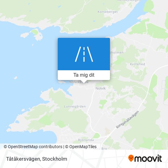 Tåtåkersvägen karta