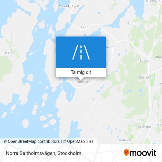 Norra Saltholmsvägen karta