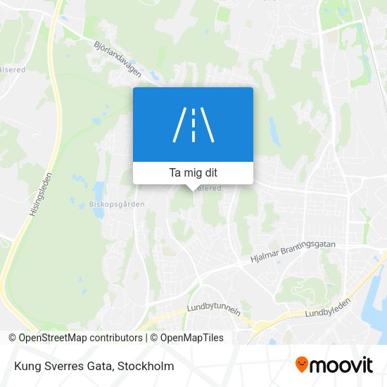 Kung Sverres Gata karta