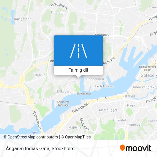 Ångaren Indias Gata karta