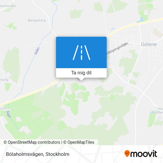 Bölaholmsvägen karta