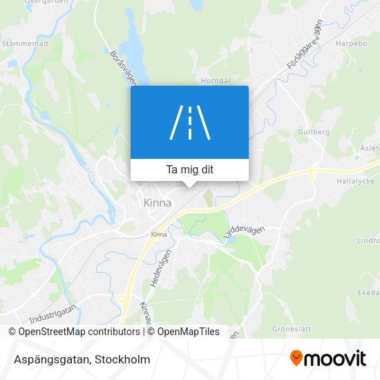 Aspängsgatan karta