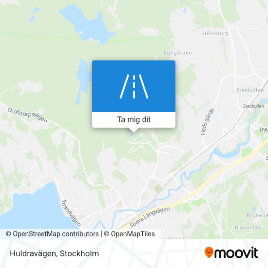 Huldravägen karta