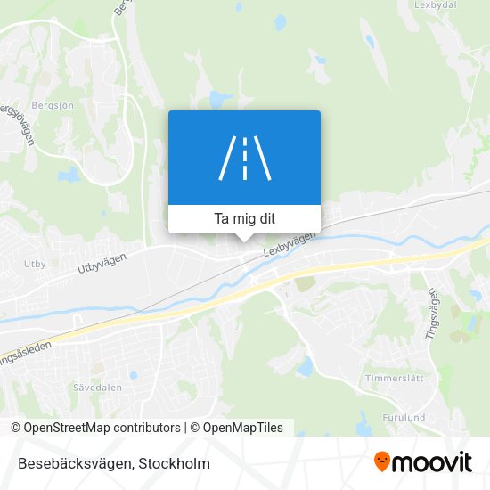 Besebäcksvägen karta