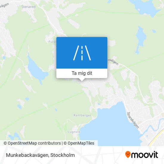 Munkebackavägen karta