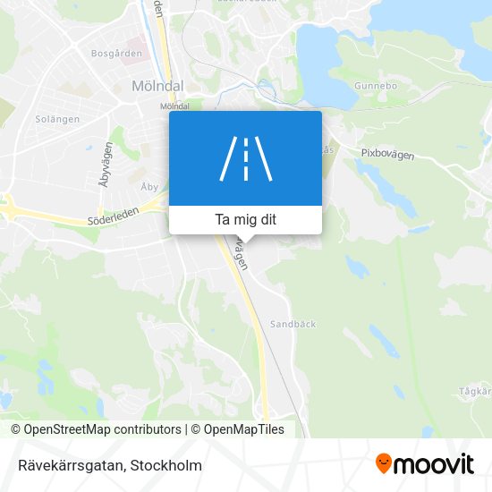 Rävekärrsgatan karta