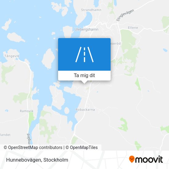 Hunnebovägen karta