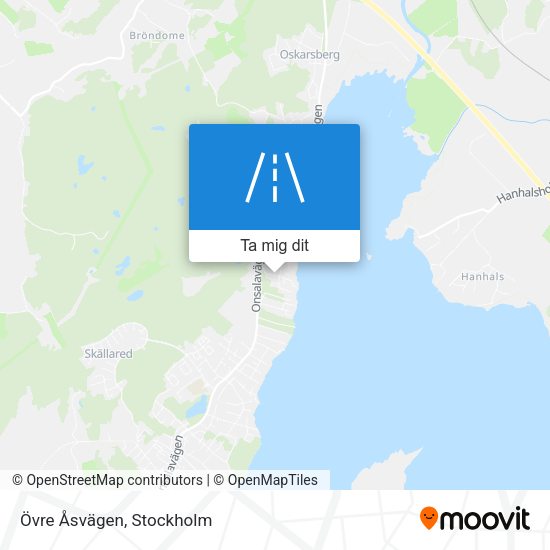 Övre Åsvägen karta