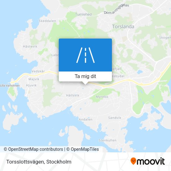 Torsslottsvägen karta