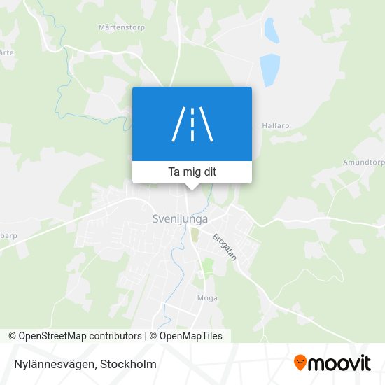Nylännesvägen karta