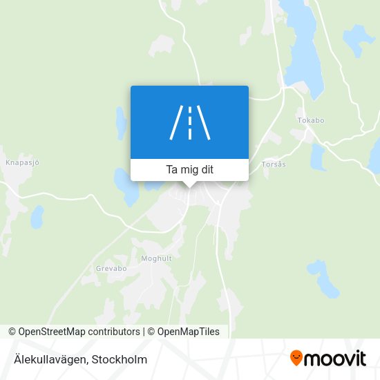 Älekullavägen karta