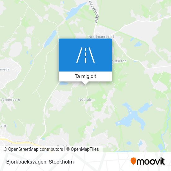 Björkbäcksvägen karta