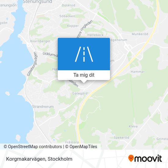 Korgmakarvägen karta