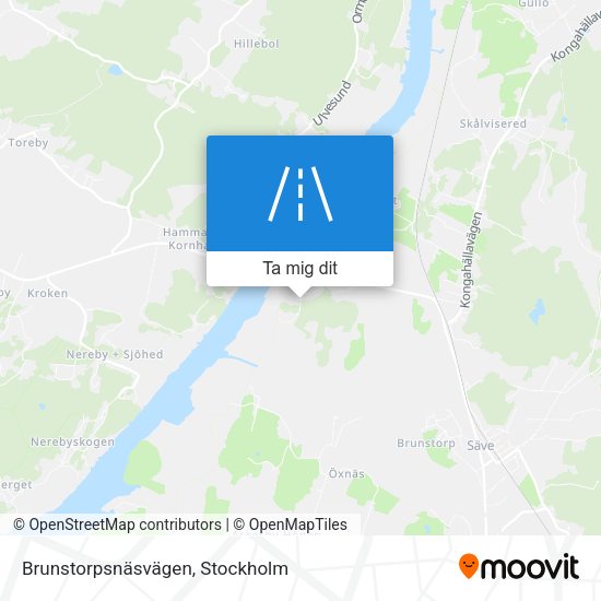Brunstorpsnäsvägen karta