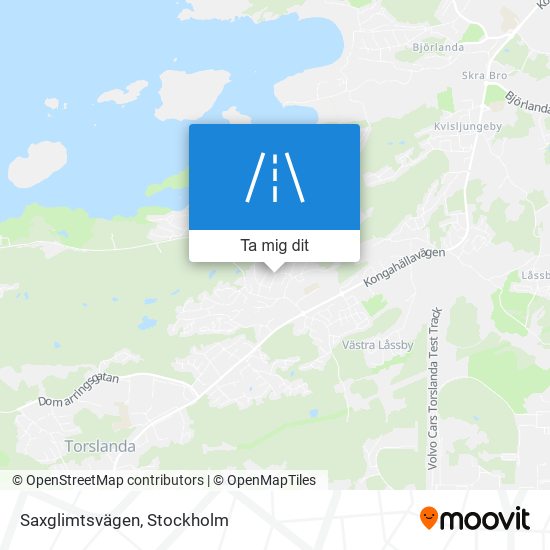 Saxglimtsvägen karta