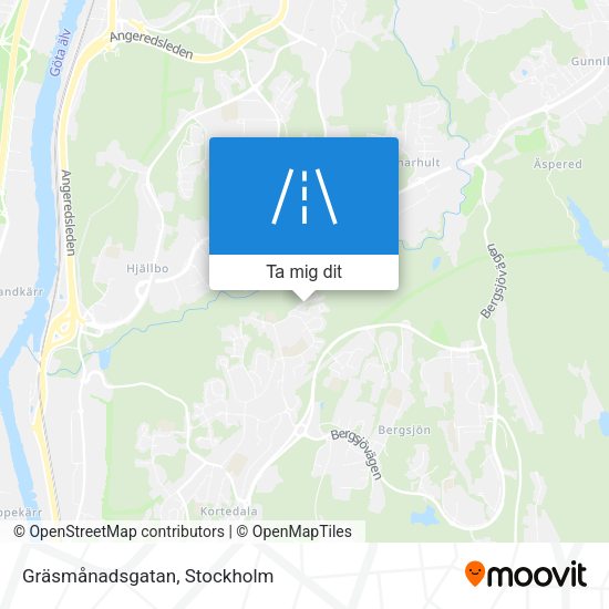 Gräsmånadsgatan karta