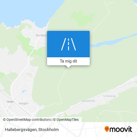 Hallebergsvägen karta