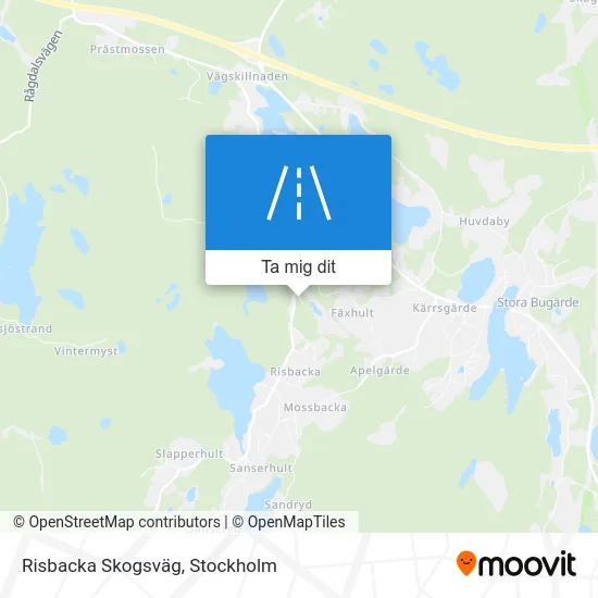 Risbacka Skogsväg karta