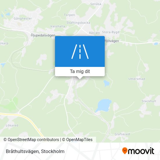 Bråthultsvägen karta