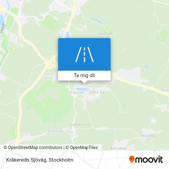 Kråkereds Sjöväg karta