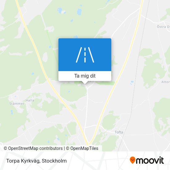 Torpa Kyrkväg karta