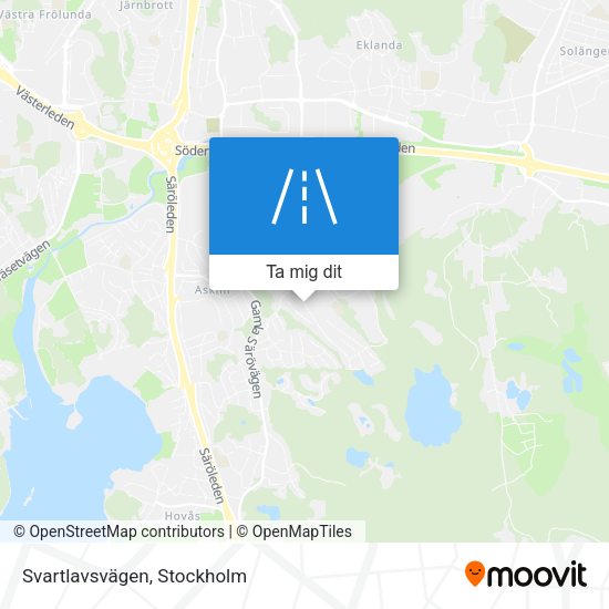 Svartlavsvägen karta