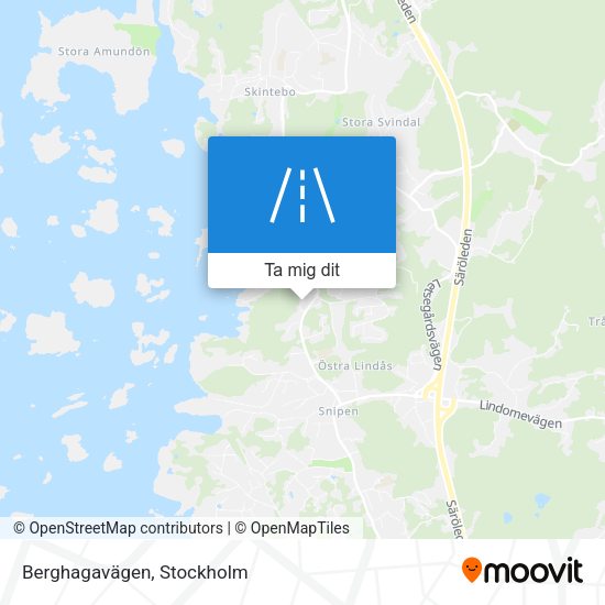 Berghagavägen karta