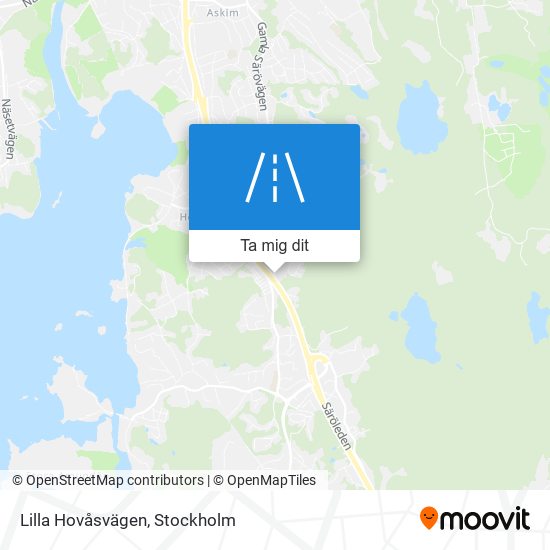 Lilla Hovåsvägen karta