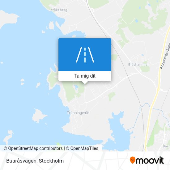 Buaråsvägen karta