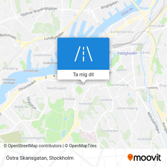 Östra Skansgatan karta